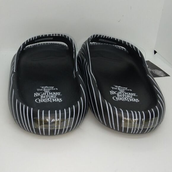 Nightmare Before Christmas Mens NEW w/Tags Black/Silver Slip-on Sandals - sz. 12 - Picture 5 of 8